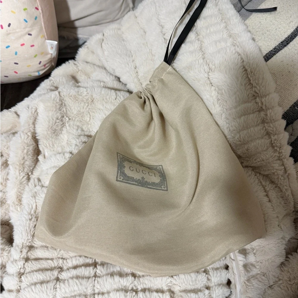 Beige Drawstring Dust Bag
